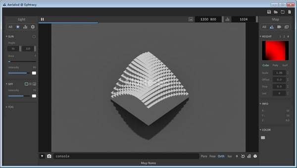 三维地形建模生成软件 Aerialod Ephtracy v0.0.1 官方版