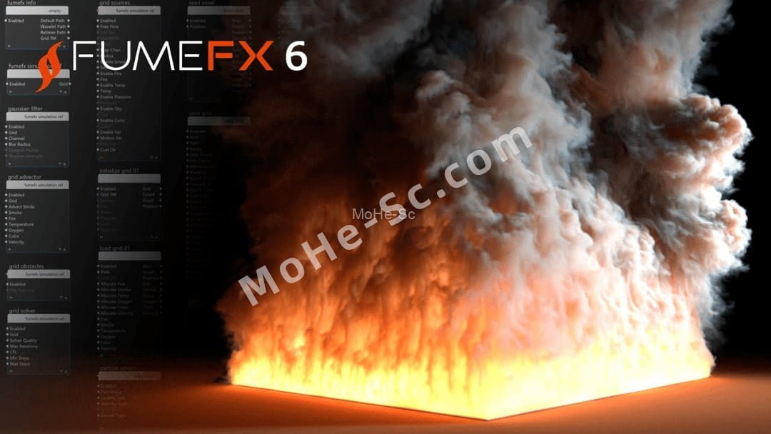 3ds Max流体动力学模拟插件 FumeFX 6.0.1 for 3ds Max 2019 ~ 2024 英文破解版