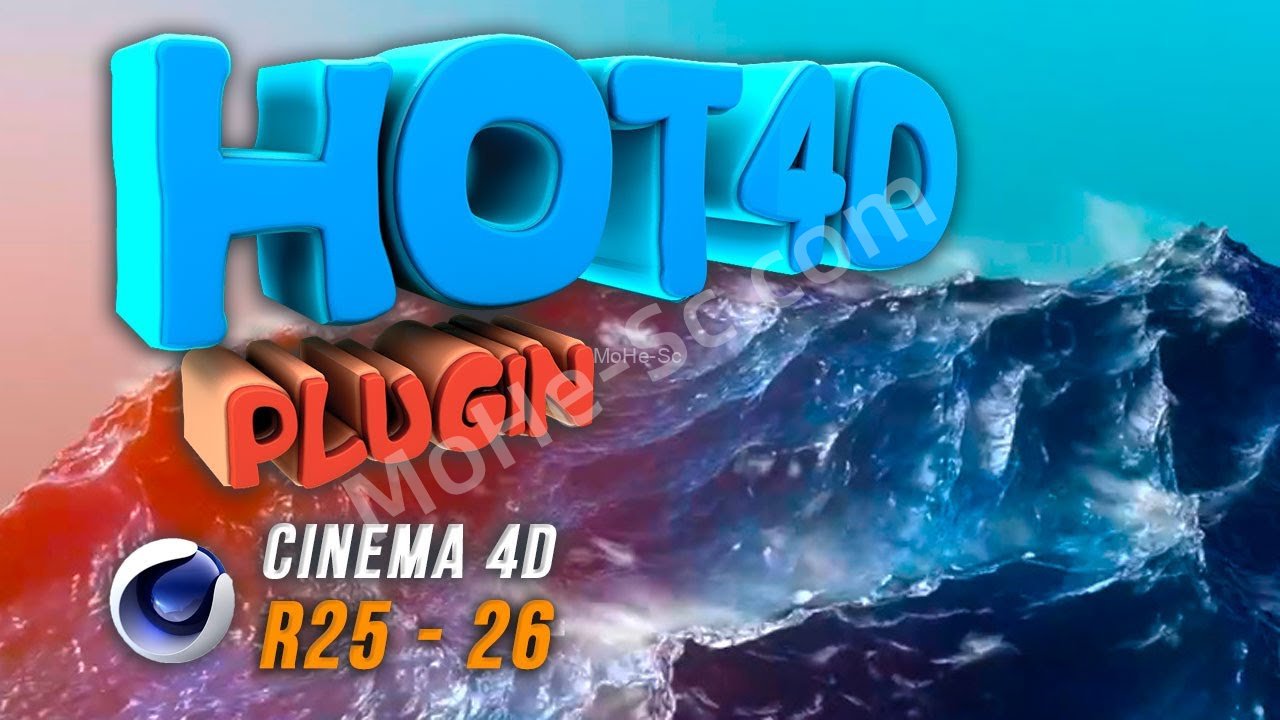 C4D真实波浪模拟插件 HOT4D For Cinema 4D R25-2023