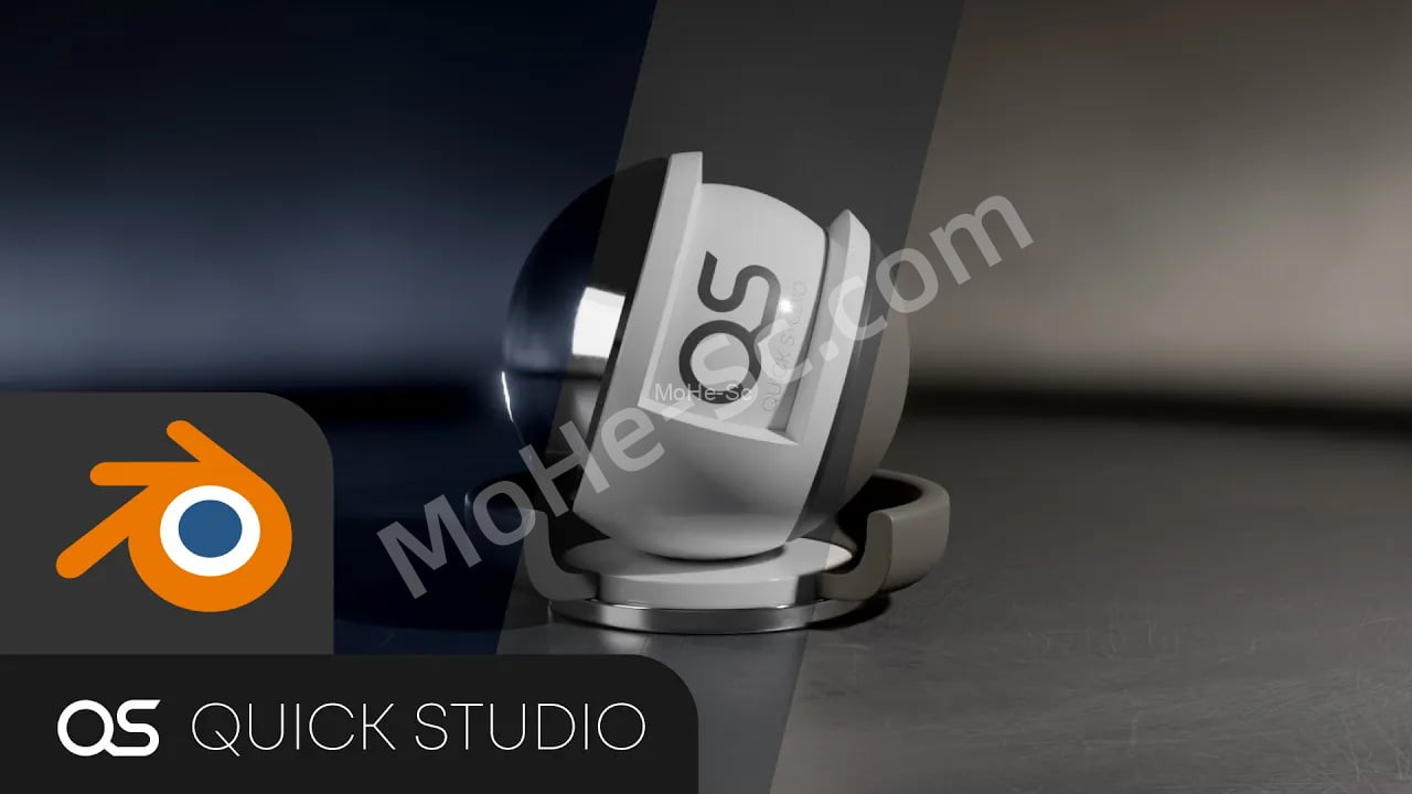 Blender摄影棚场景灯光预设插件 Quick Studio Light V1 For Blender 2.6x+