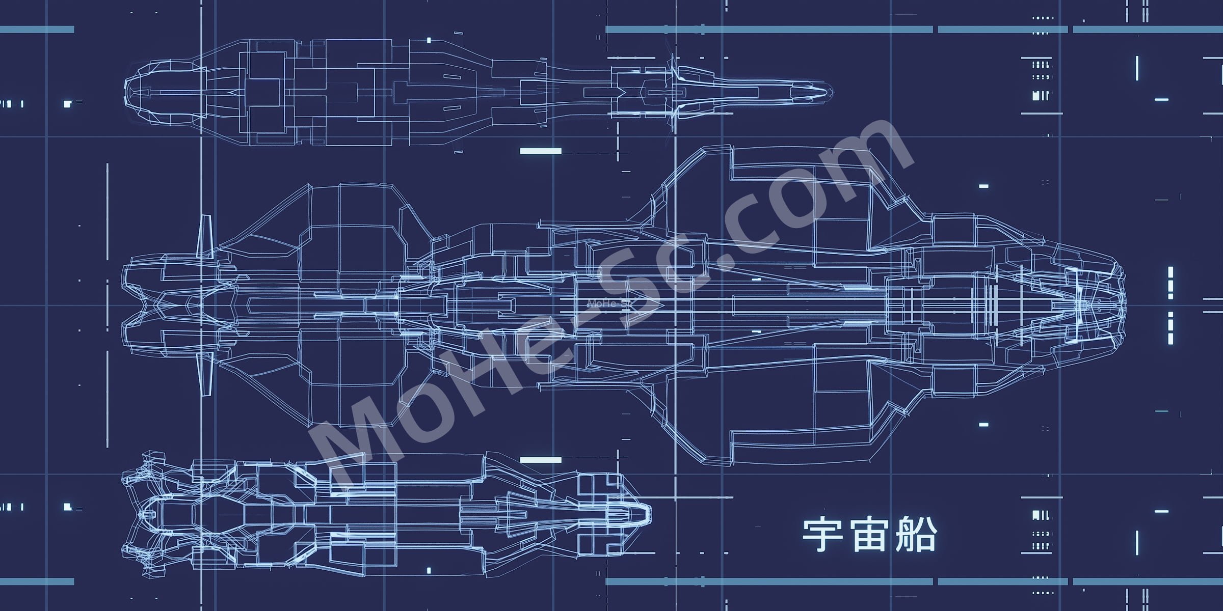 Blender随机自定义宇宙飞船插件 Random Starship For Blender 3.5+