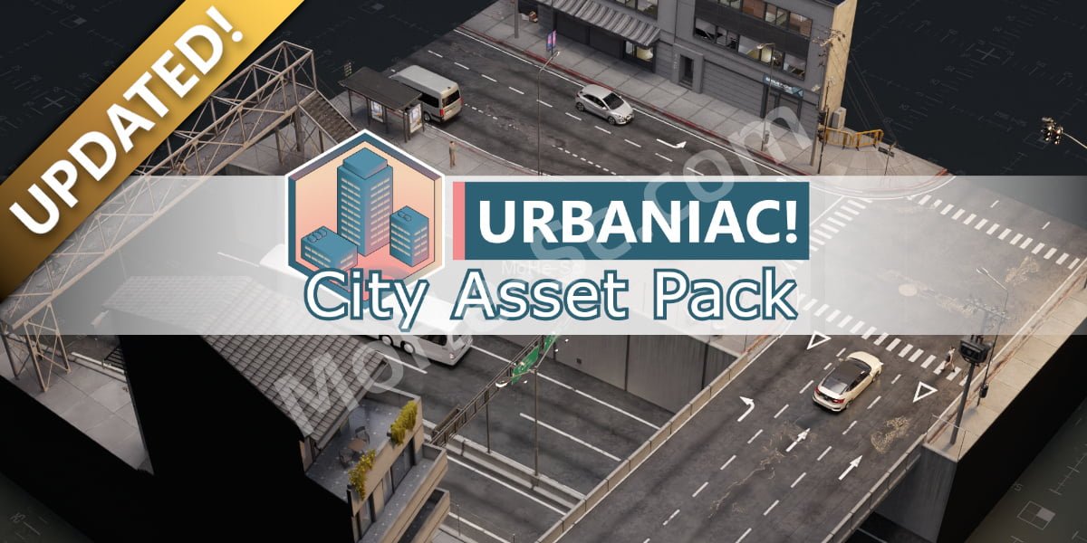 Blender城市楼房环境插件+模型预设包 Urbaniac – City Asset Pack V2.5.0 Pro For Blender 2.8+