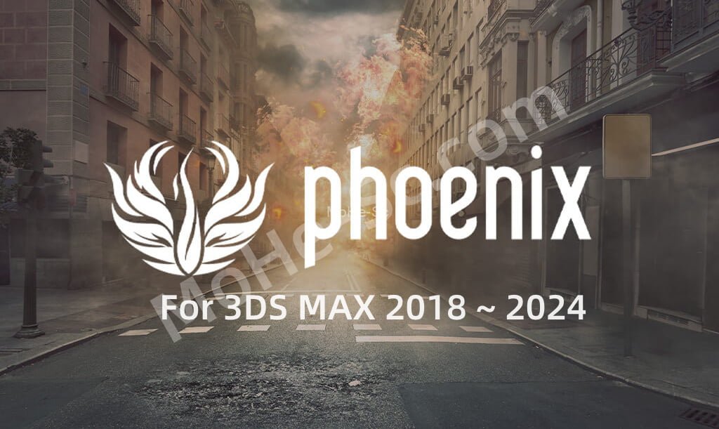 3DS MAX流体动力学火凤凰插件 Phoenix FD V5.20.00 For 3DS MAX 2018 ~ 2024 Win破解版