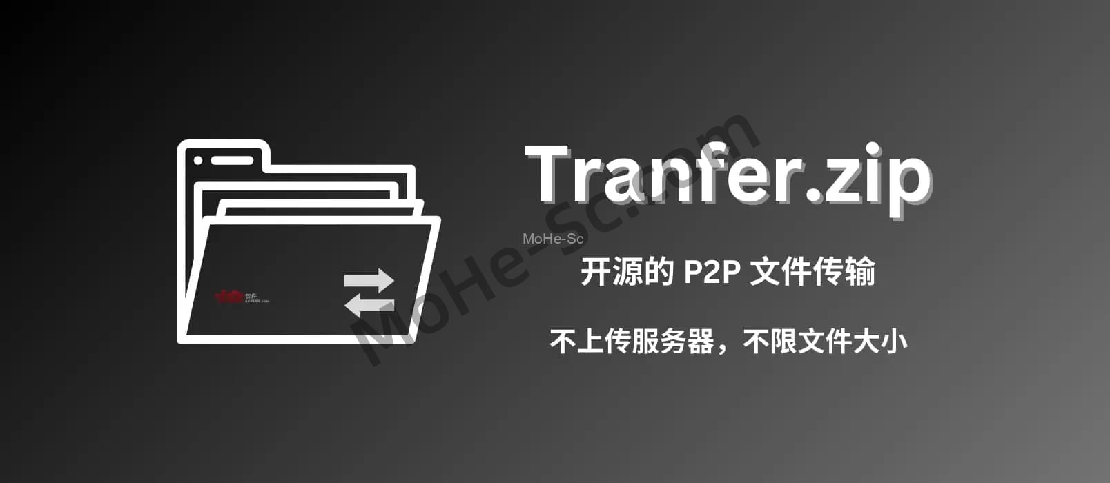 免费、开源、P2P、不限量，用 Transfer.zip 传输任意大小文件，不限速