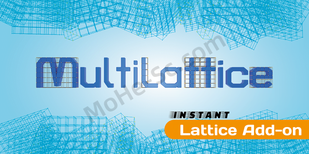 Blender快速晶格变形插件 Multilattice – Quick Setup Lattice Deformation V1.2.0 For Blender 2.9+