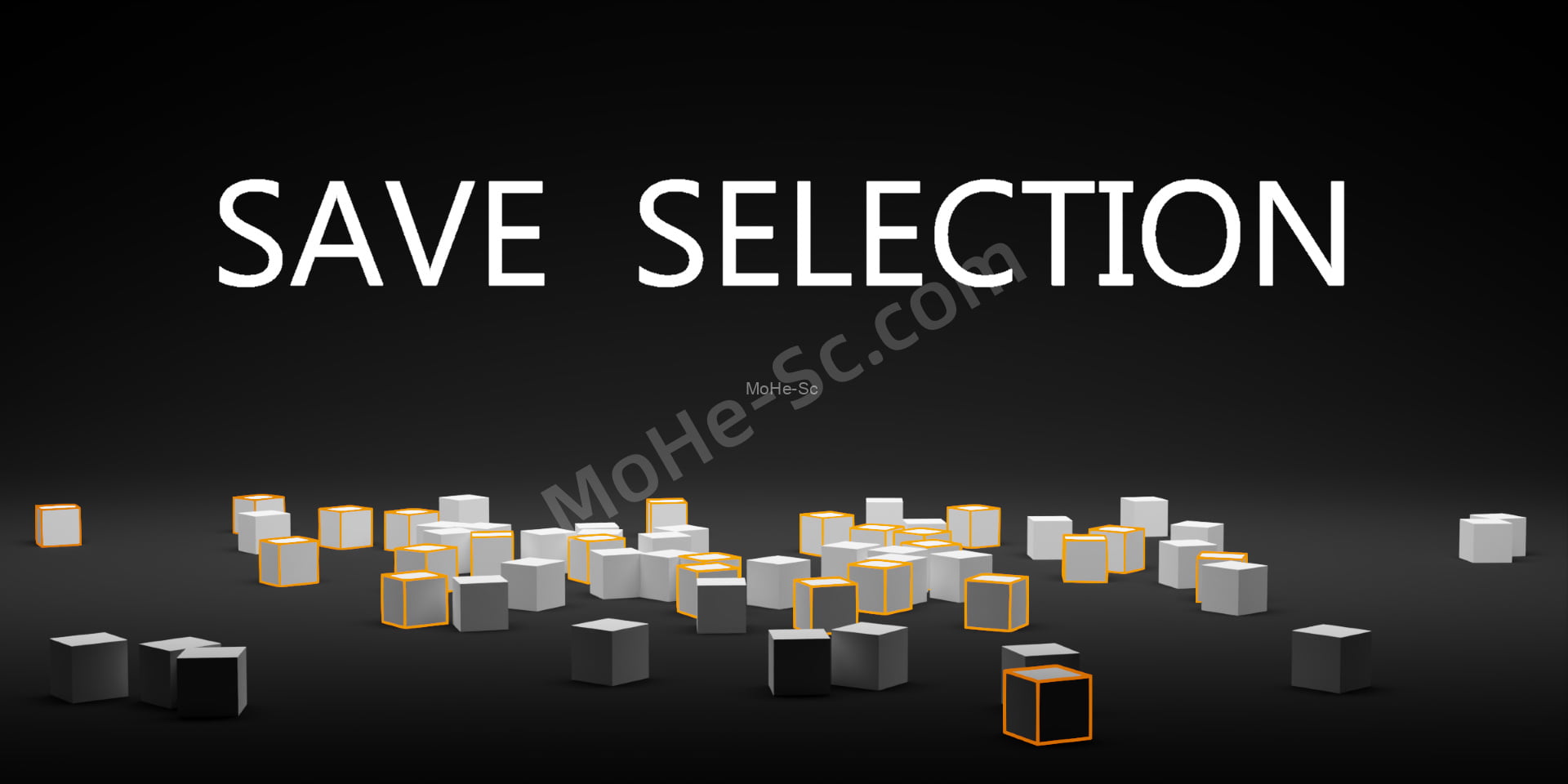 Blender选区保存插件 Save Selection V2.0 For Blender 2.8+