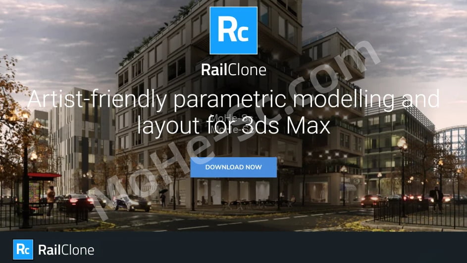 ITOO RailClone 5.2.6 参数化建模和布局插件  For 3DSMAX 2014 ~ 2023 汉化破解版