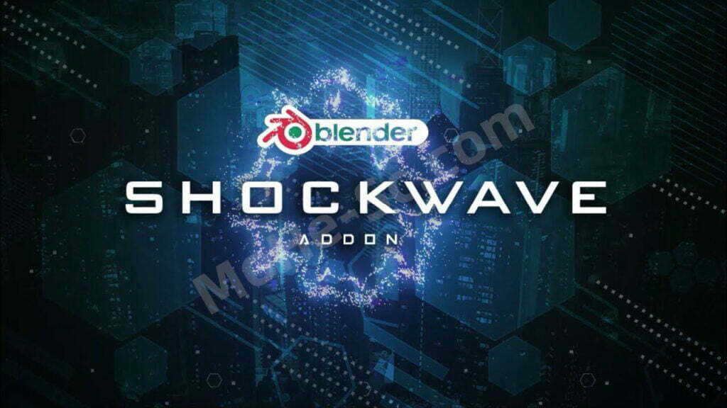 Blender能量科幻冲击波特效插件 Shockwave V1.2 For Blender 2.8 +