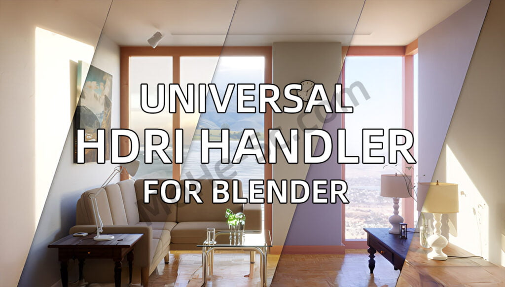 Blender灯光HDRI控制插件 Gaffer V3.1.19 For Blender 2.78+