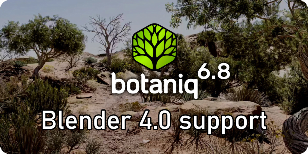 Blender植物树木草地模型预设 Botaniq Tree And Grass Library V6.8.1 For Blender 2.93 +