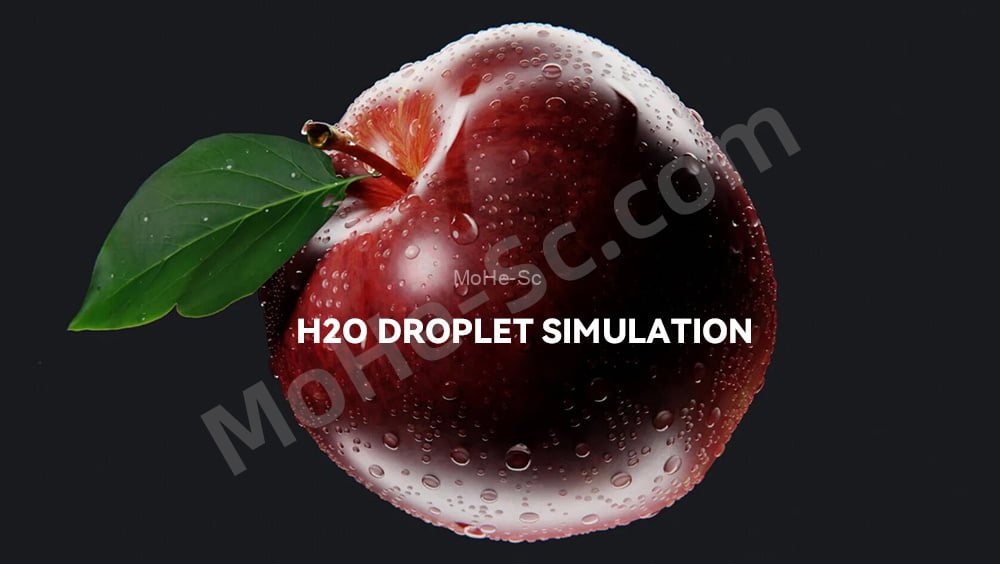 Blender水珠模拟资产预设 H2O Droplet Simulation v1 For Blender 2.6+