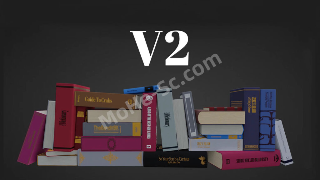 Blender书本封面随机生成器资产预设 Book Randomizer V2 For Blender 3.0 +