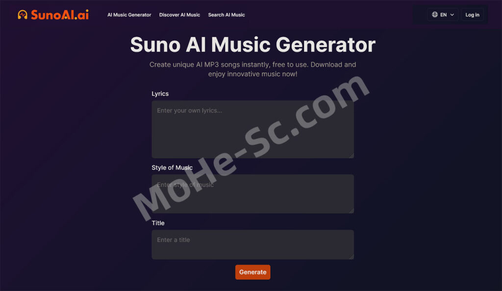 GitHub免费开源的AI音乐生成工具 Suno API 在线生成器工具项目