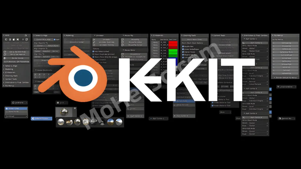 Blender脚本小功能工具插件 Kekit Pro V3.24 For Blender 3.6 +