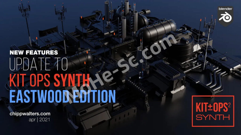 Blender模型迭代重复生成插件 Kit Ops Synth V1.1.7 For Blender 2.91 +