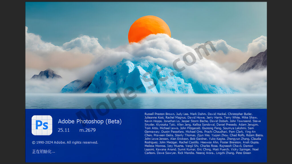 Adobe Photoshop 2024(Beta) v 25.11(2675)  移除工具支持Ai神经滤镜 绿化便携版