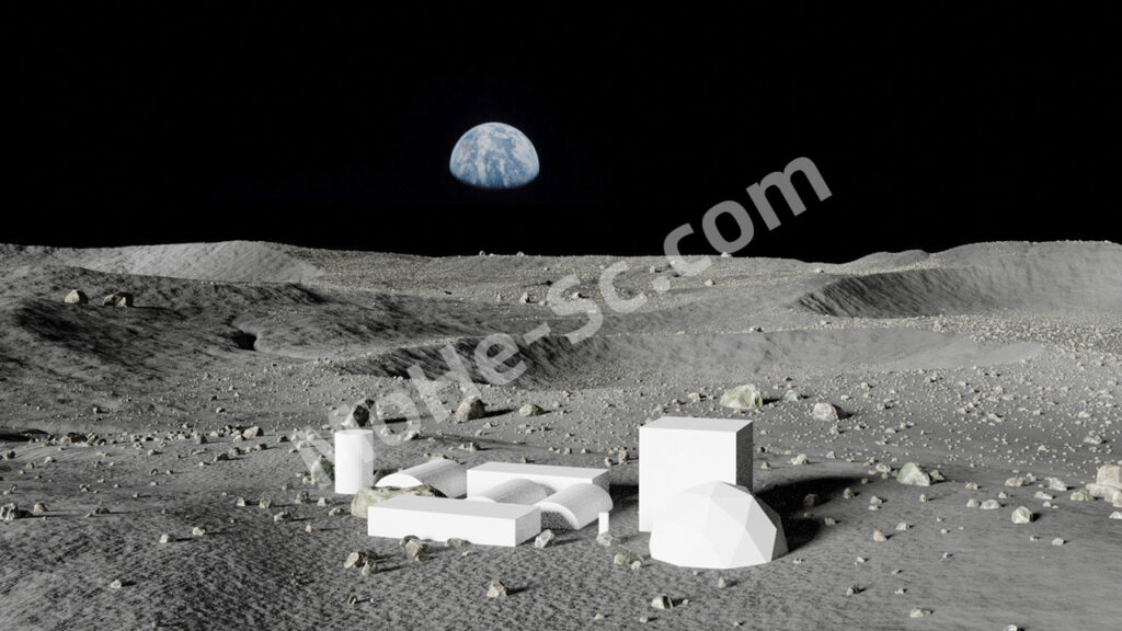 月球地表3D模型 Map004 – Moon – Lunar Landscape For Blender 2.82 +