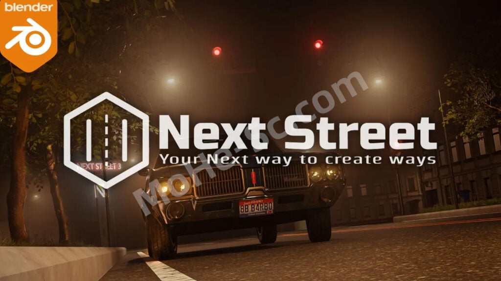 Blender街道生成插件 Next Street V3.3.7 For Blender 3.2 +