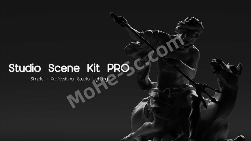 Blender摄影棚灯光场景资产预设 Studio Scene Kit Pro For Blender 2.6x +